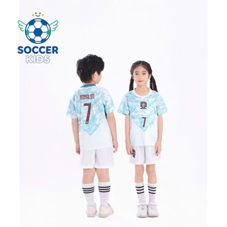 ชุดเสื้อเด็กแห้งเร็วสไตล์สโมสรฟุตบอลระบายอากาศสําหรับเด็กชายและเด็กหญิง