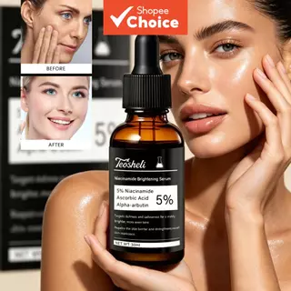 เซรั่มไนอะซินาไมด์ Teosheli 30มล. สําหรับปรับสีผิวให้กระจ่างใส ลดจุดด่างดํา ฟื้นฟูสภาพผิว ควบคุมความมัน กรดอัลฟ่าอาร์บูติน วิตามินซี เอสเซนส์บํารุงผิวหน้า