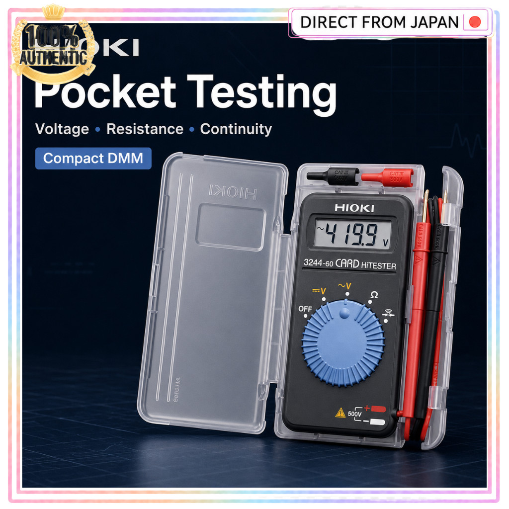 HIOKI Compact Digital Multimeter and Accessory Case