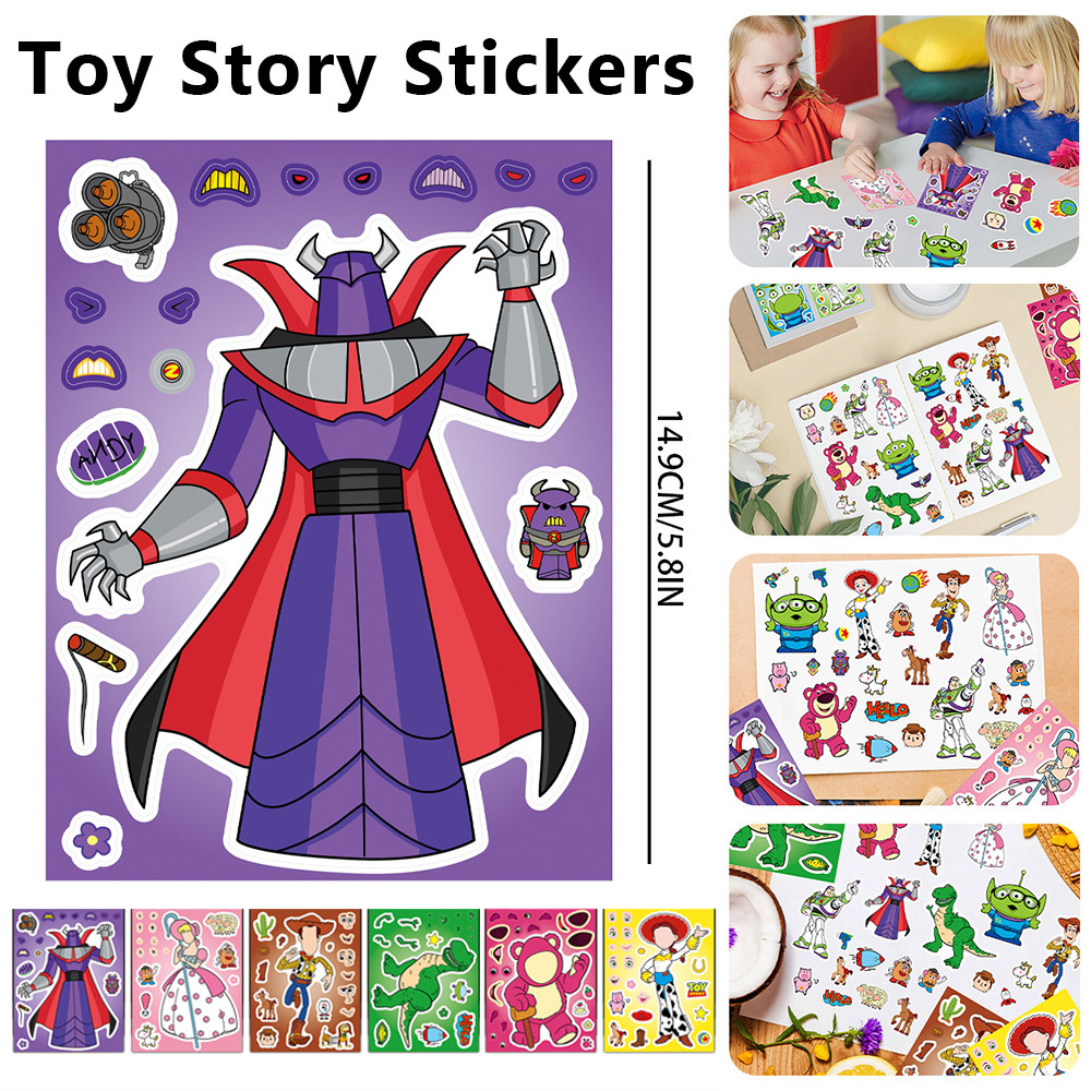 การ์ตูน Woody Buzz Jessie Toy Story สติกเกอร์สร้างสรรค์ Diy สติกเกอร์ตกแต่งของขวัญ