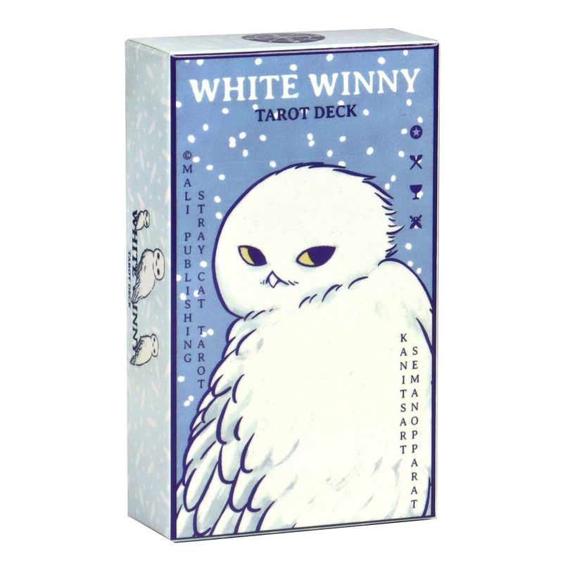 White Winny Tarot Snow Owl Tower Card Thai White Owl Snow Owl Tower Card Board Game