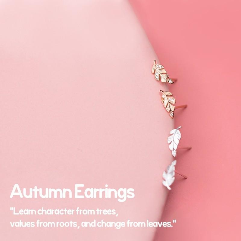 Autumn Earrings ต่างหูเงินแท้ S925 [MERCELO]