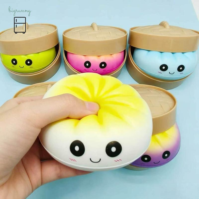 [BRN] 1 ชิ้น Soft Rebound Dumpling Squishy ของเล่นบรรเทาความเครียดและการจัดการความวิตกกังวล TH