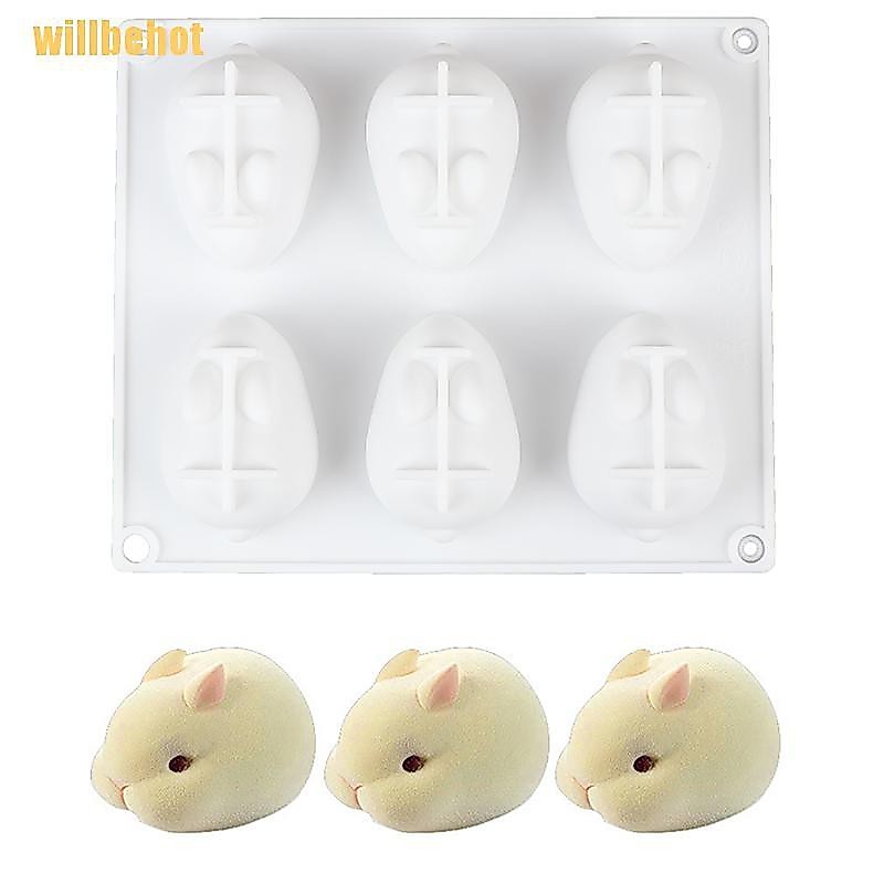 (เครื่องครัว) Willbehot แม่พิมพ์ซิลิโคนรูปทรง 3 มิติสําหรับอบเค้ก 6 ประเภท
