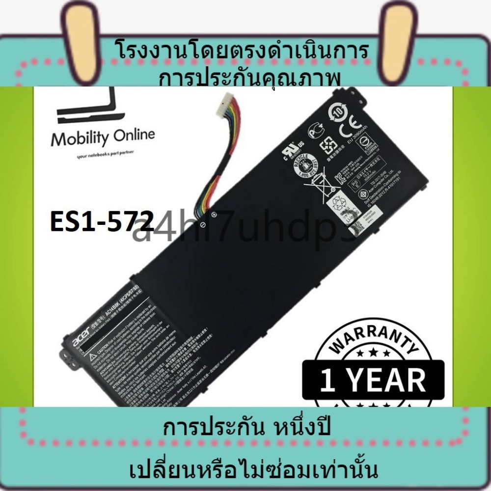 แกนไ Acer A715-72 E5-771 ES1-572 ES1-331 ES1-711 AC14B8K AP14B8K AC14B7K AC14B18K AC14B3K Notebook L