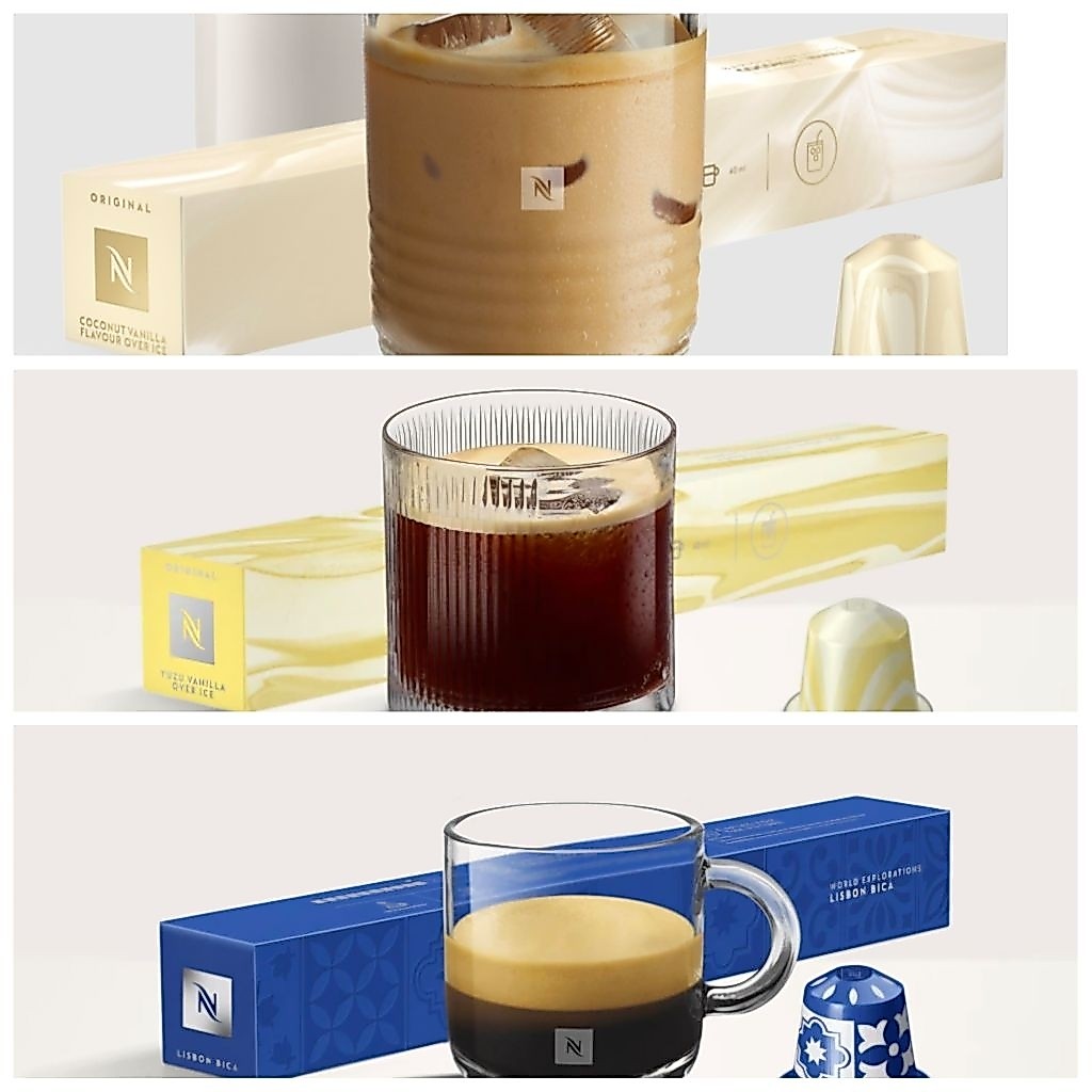 แคปซูลกาแฟ เนสเพรสโซ่ Nespresso Over Ice (coconut, yuzu, lisbon bica)