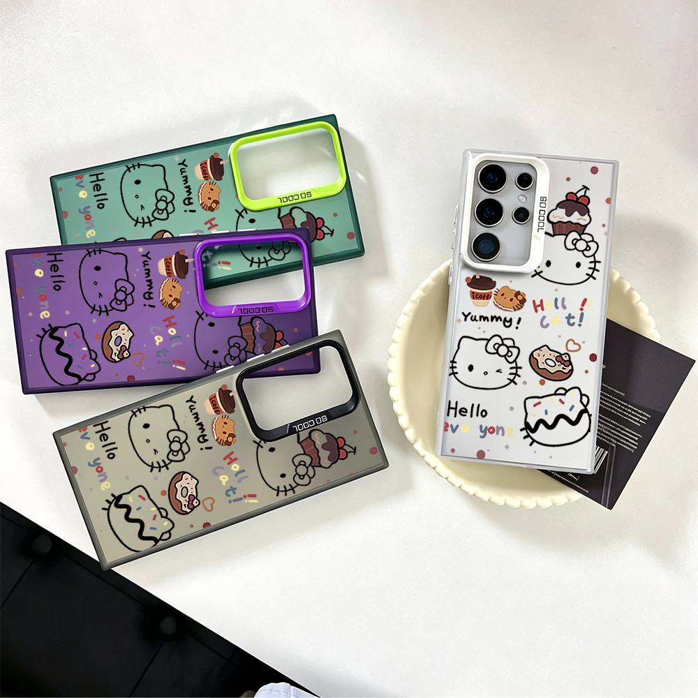 เคสลายขนมหวานสไตล์มินิมอล อินเทรนด์ สำหรับ Samsung S23,A54,S24Ultra、S22 Ultra、A55、A15、A05s