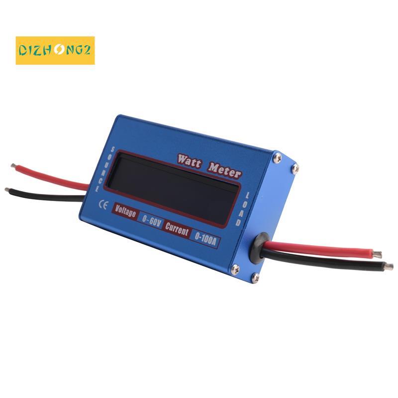 [dizhong2]Digital Wattmeter Watt Meter Power Meter DC 60V 100A Balance Voltage Battery Checker