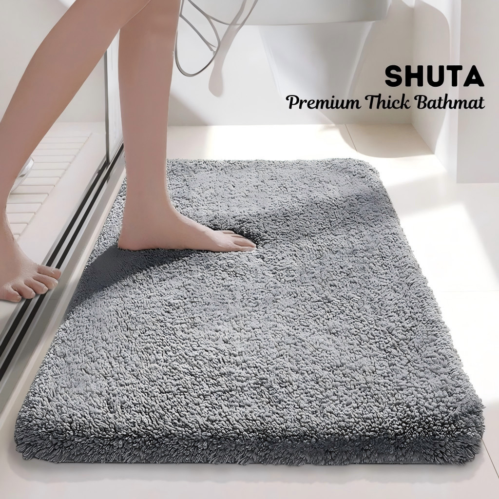 พรมกันลื่นห้องน้ำขนาด40x60/50x80 ซม. รุ่นซับน้ำเร็ว ป้องกันอุบัติเหตุลื่นล้ม