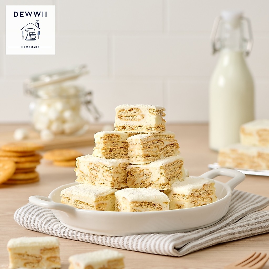 (เจ้าดังในตต.) Dewwii ขนมนูกัต ขนมตังเมไต้หวัน นมครันชี่ (Milk Crunchy)