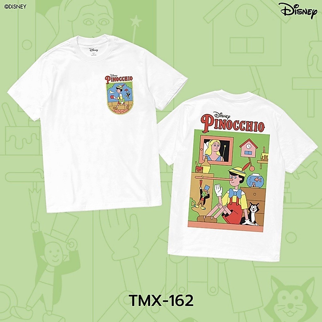 Power 7 Shop เสื้อยืดการ์ตูน "Pinocchio" คอลเลคชั่น "Disney Classics" (TMX-162)