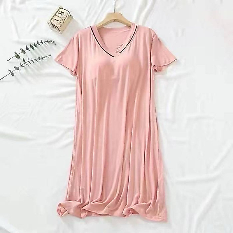 พร้อมส่ง🔥ชุดนอนกระโปรง มีบราในตัวใส่สบาย