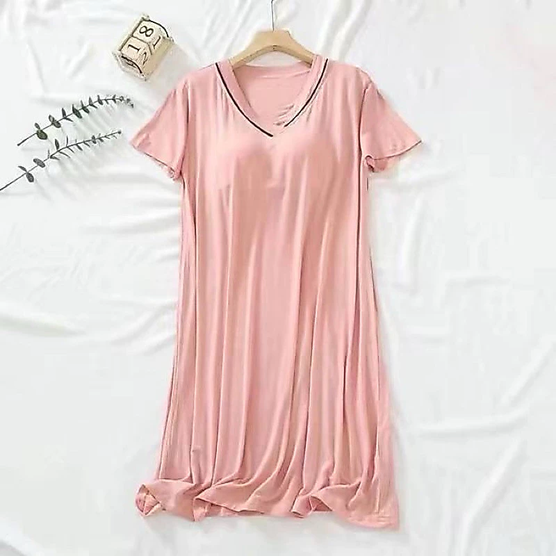 พร้อมส่ง🔥ชุดนอนกระโปรง มีบราในตัวใส่สบาย