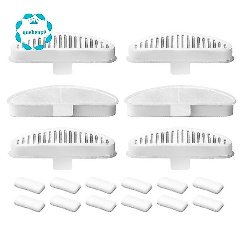 [quehenp9]6PCS ตัวกรองน้ําพุแมวสําหรับน้ําพุ Uahpet 67oz/2L น้ําพุแมวน้ําพุแมวอุปกรณ์ทดแทนตัวกรอง