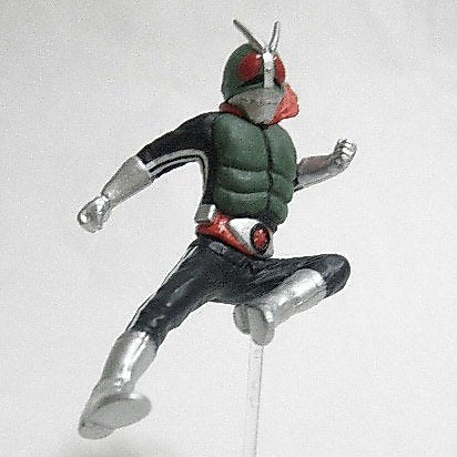 BANDAI : Kamen Rider No.1 - rider kick ver. - HG Gashapon figure - งานแท้ มือ1 ไม่แกะ + ฐานใส และใบปิด