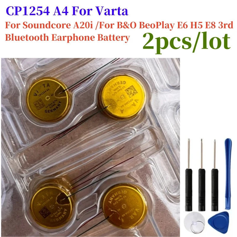 2 ชิ้น/ล็อต CP1254 A4 สําหรับ Soundcore A20i/สําหรับ B & O BeoPlay E6 H5 E8 3rd หูฟังบลูทูธแบตเตอรี่