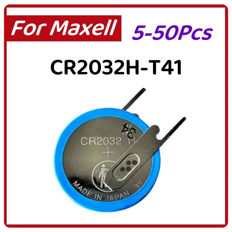 CR2032H พร้อมบัดกรี CR2032 H T41 แบตเตอรี่ปุ่มความจุสูงเมนบอร์ดคอมพิวเตอร์เปลี่ยนแบตเตอรี่ CR2032 LI