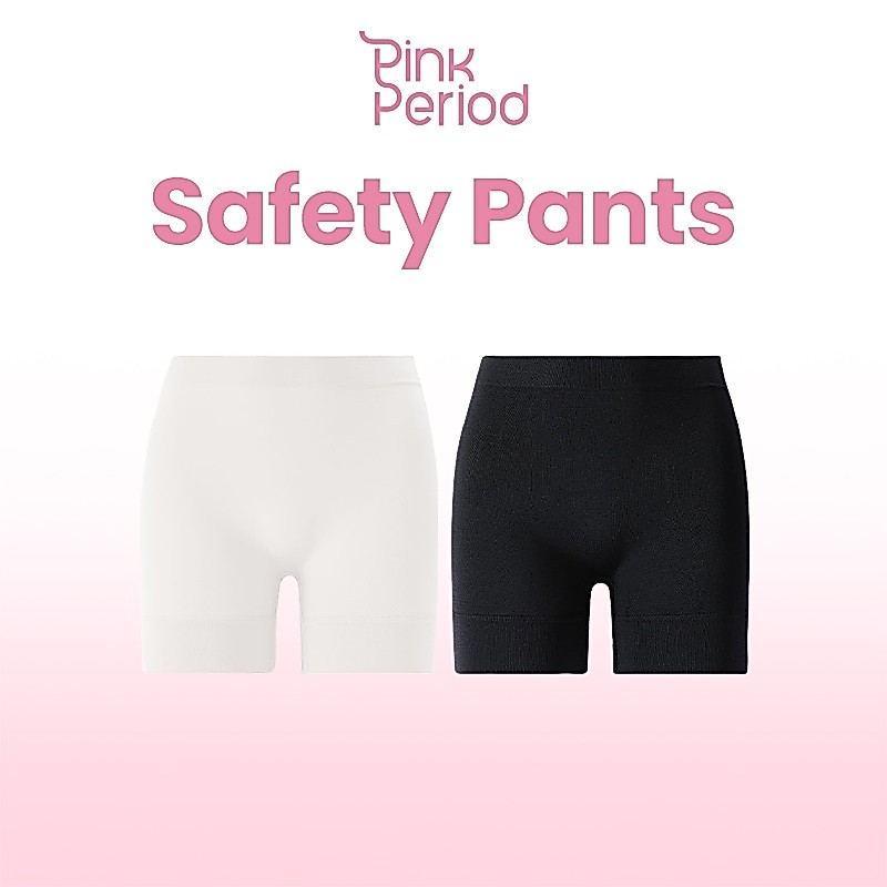 Pink Period กางเกงกันโป๊ กางเกงซับใน ไร้ขอบเอวสูง ผ้านุ่มเบา สบาย ยืดหยุ่นสูง ระบายอากาศดี KNI-063