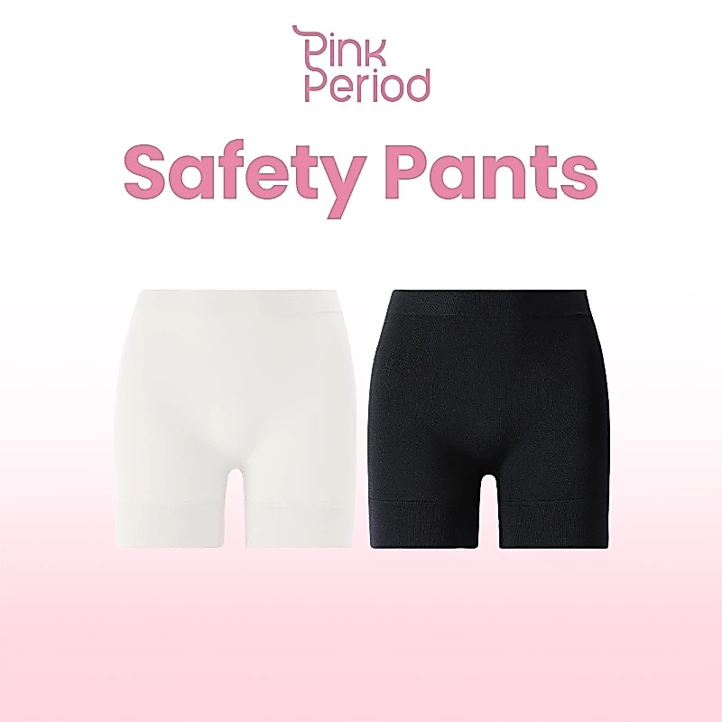 Pink Period กางเกงกันโป๊ กางเกงซับใน ไร้ขอบเอวสูง ผ้านุ่มเบา สบาย ยืดหยุ่นสูง ระบายอากาศดี KNI-063