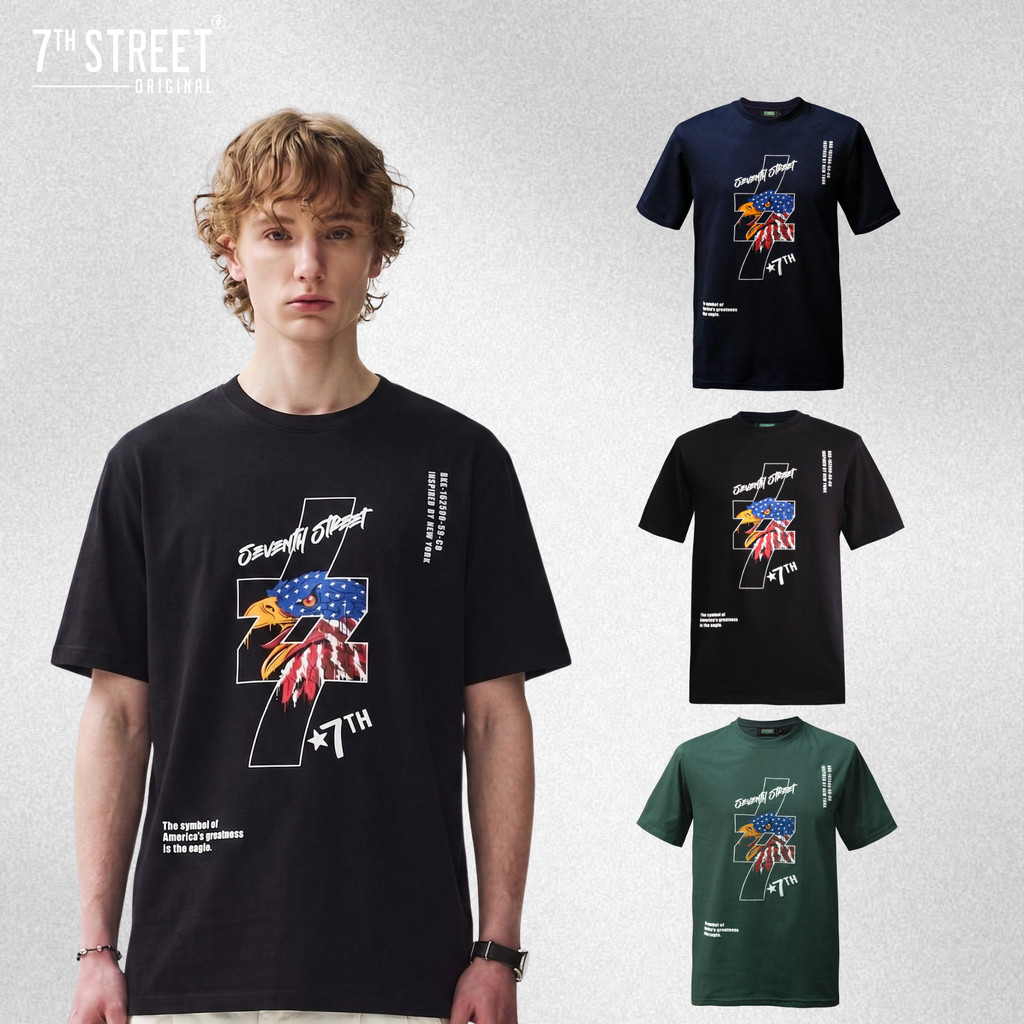 เสื้อยืด 7ᵗʰ Street รุ่น BEG ผ้า Cotton100% นุ่มสบาย ระบายอากาศได้ดี ไซส์ M-XL Clothing Man ผู้ชาย Tshirt
