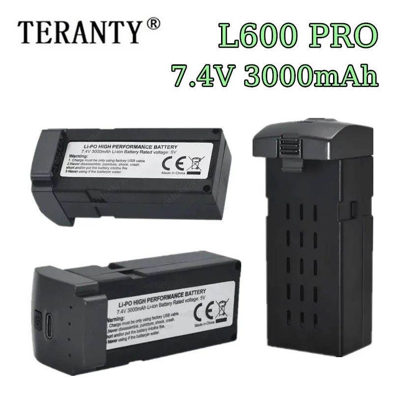 Original L600 PRO Rc Drone แบตเตอรี่ 7.4 V 3000 mAh Li-ion แบตเตอรี่ L600 PRO เฮลิคอปเตอร์สําหรับ LY