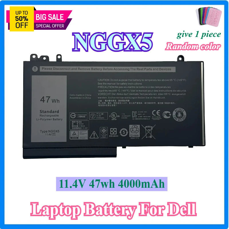 แบตเตอรี่แล็ปท็อป NGGX5 สําหรับ DELL Latitude E5270 E5470 E5570 E5550 E5250 Series M3510 JY8D6 954DF