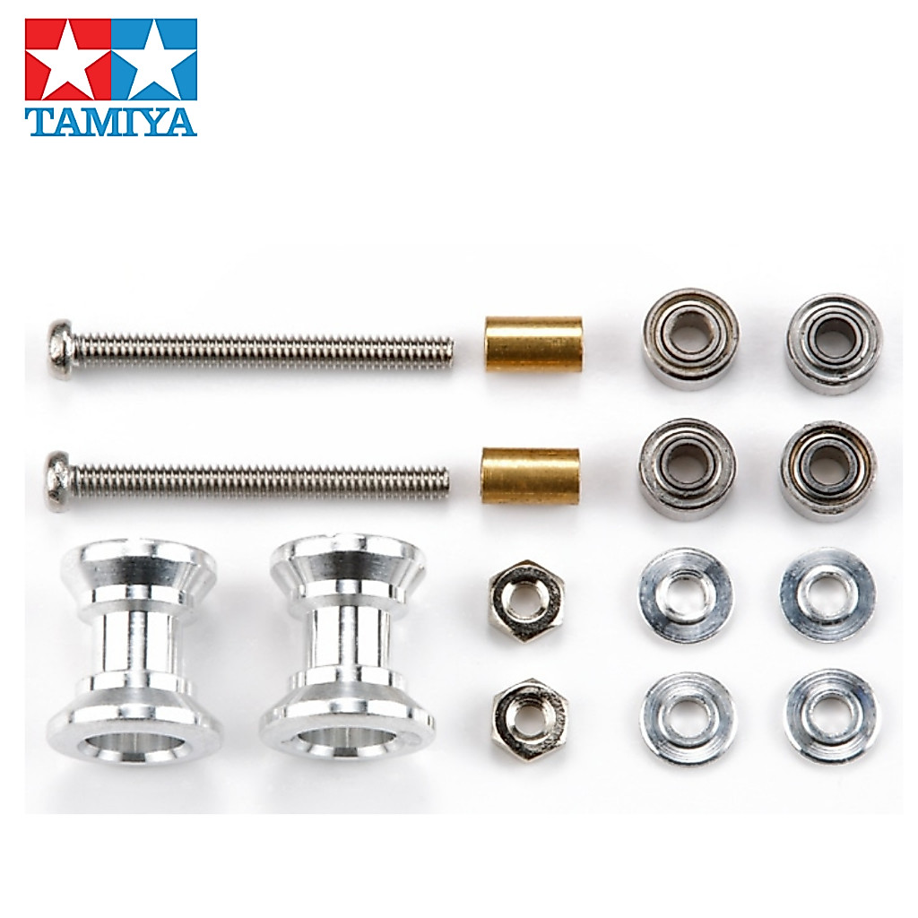 TAMIYA 15403 DOUBLE ALUMINUM ROLLERS (9-8mm) MINI 4WD ของแท้