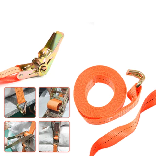 【ลดล้างสต็อก】สายรัดของ 2/3/5/8 เมตร สีส้ม/สีดำ เอนกประสงค์ เหนียว ทนแข็งแรง รัดแน่น ใช้งานง่าย ไม่ต้องออกแรงเยอะ