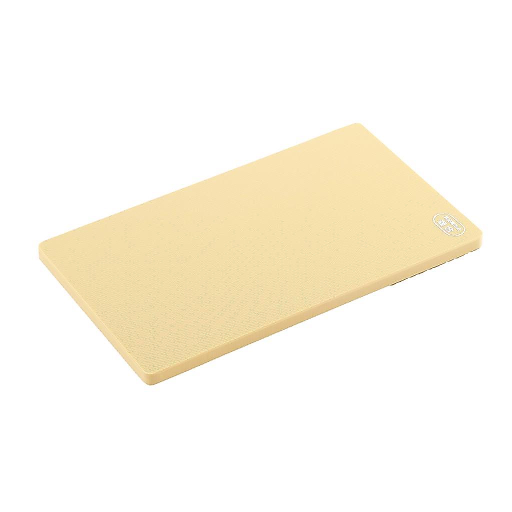Yoshikawa Made in Japan Cutting Board Beige 35×20.5cm Antibacterial Elastomer Soft on Knife Blades 4286001 SJ1494