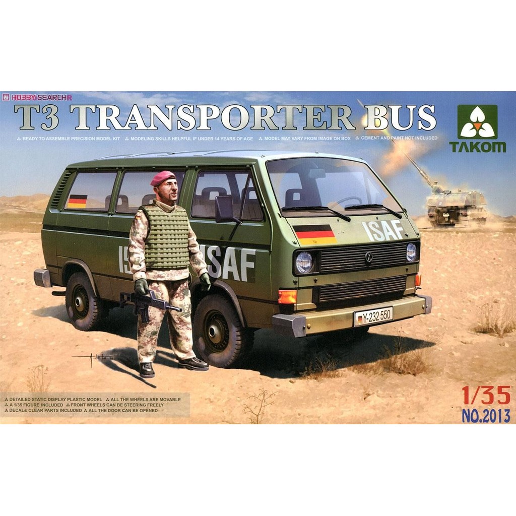 Takum 2013 1/35 T3 Transporter Bus พร้อมฟิกเกอร์โมเดลพลาสติก