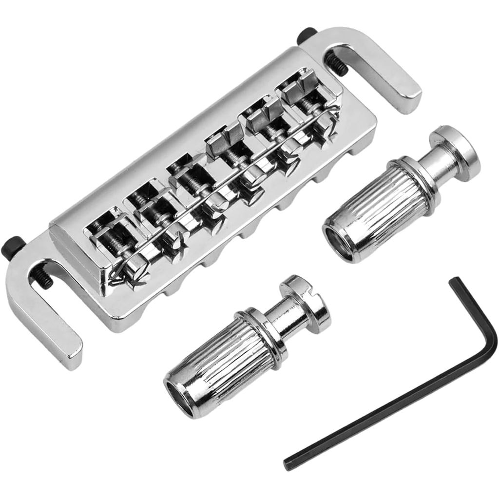 ปรับ Wraparound Bridge Tailpiece การออกแบบคอมโบอย่างต่อเนื่องสําหรับ Epiphone Les Paul Junior/พิเศษ 