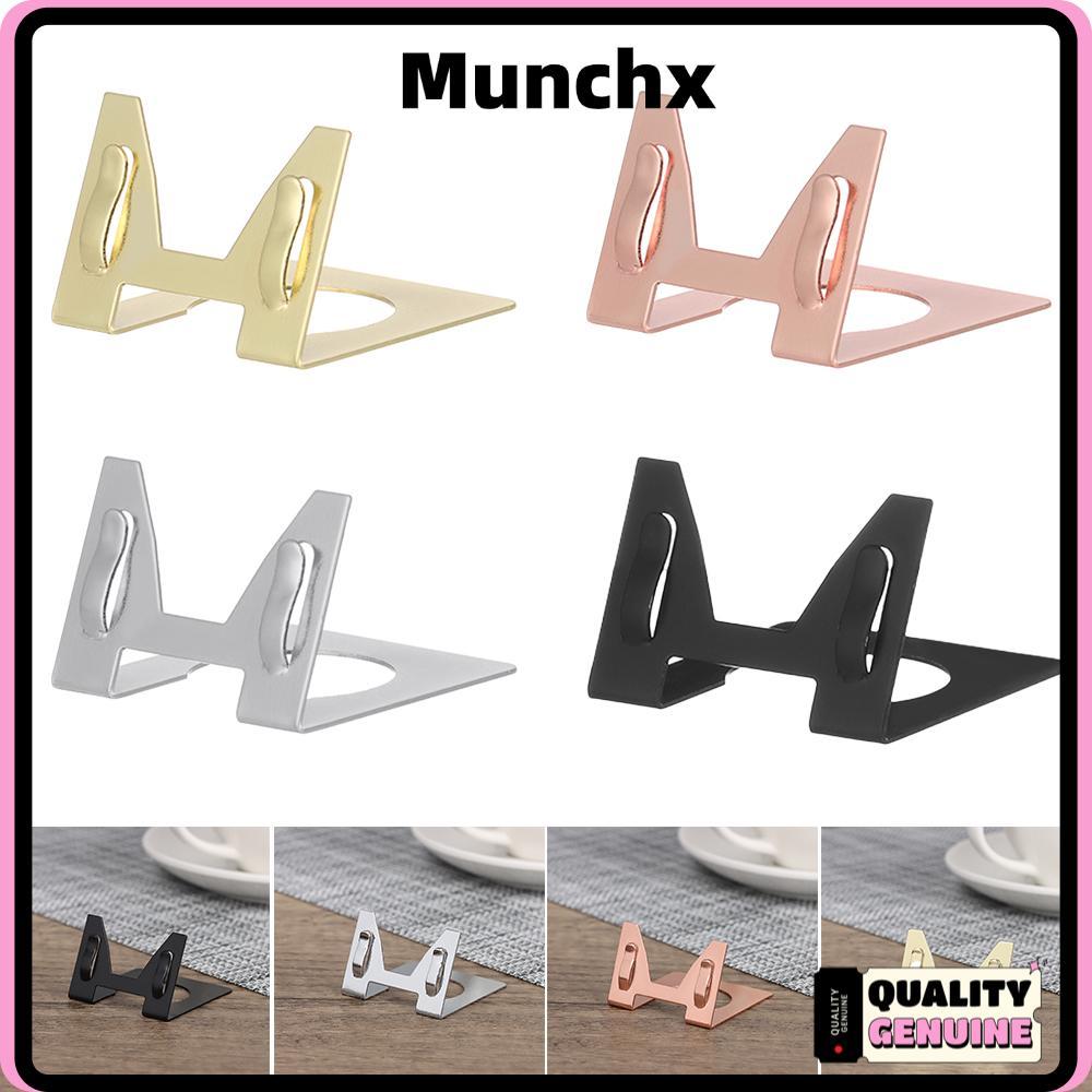 MUNCHX ขาตั้งตัวเลขตาราง L Shape Photo Clip ที่วางฉลากราคางานแต่งงาน