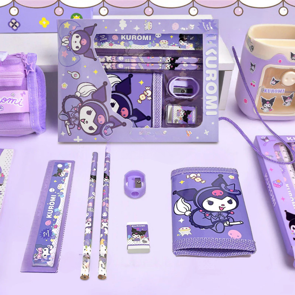 ดินสอนักเรียนชุดเครื่องเขียนแบบพกพาสําหรับ SCHOOL & BIRTHDAY PRESENT