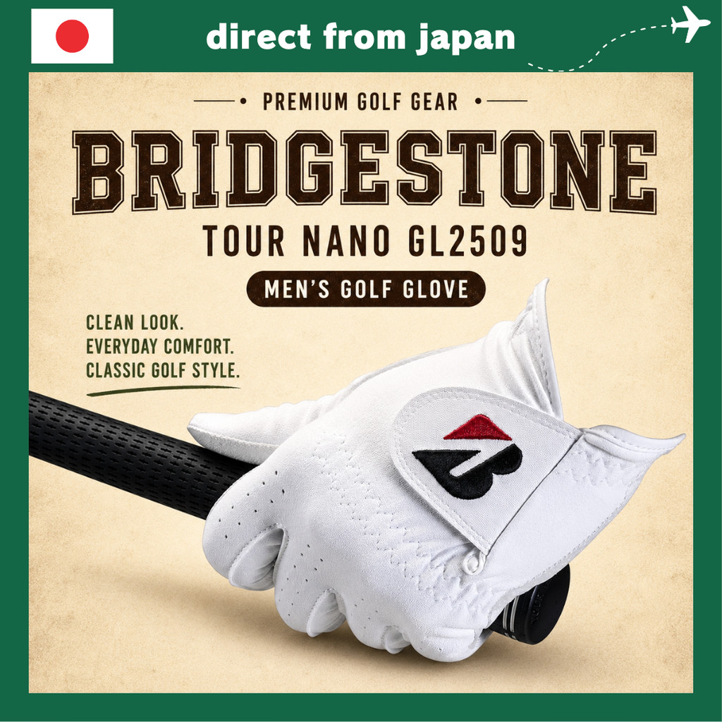Bridgestone Tour Nano GL2509 Men’s Golf Glove Left Hand All Weather Strong Grip