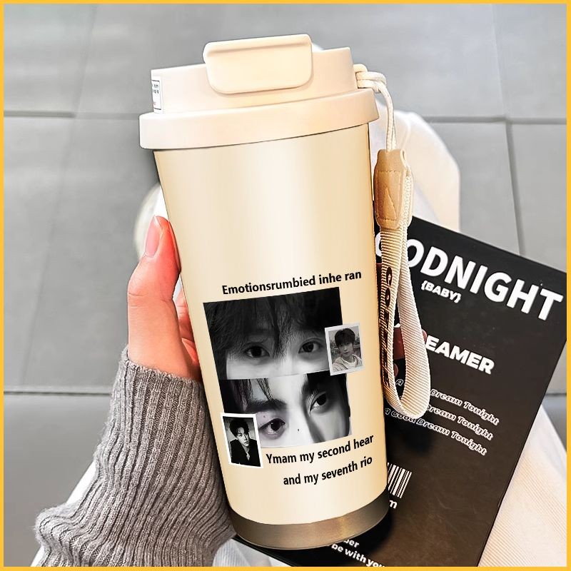 Spot น่ารักโทรศัพท์มือถือ 316 ถ้วยวัดอุณหภูมินักเรียนคุณภาพสูง 316 ถ้วยบุคลิกภาพบุคลิกภาพบุคลิกภาพน่