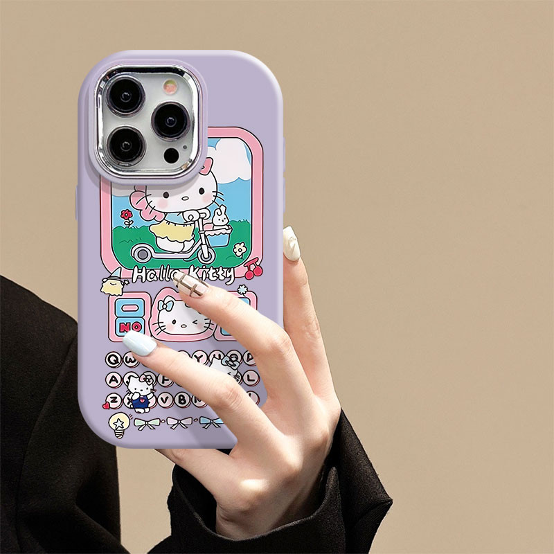 KT Cat Chat Interface Case สําหรับ Samsung A02 A03 A04E A03S A02S A04 A05 A05S A10 A10S M01S A11 A12
