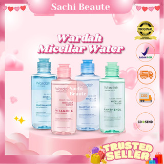 Wardah Micellar Water All Series  Perfect Bright, Calm Soothe Nature Daily, Acnederm, Lightening Oil