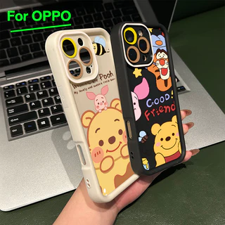 For เคสโทรศัพท์ OPPO A3 A3X A60 5G A9 A18 หมีพูห์ A38 A15 A15s A60 A35 A17 A17K A79 5G OPPOA57 4G A55 A77 A77S