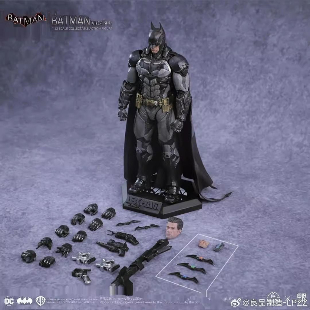 พร้อมสต็อก Yuanye Culture Good Product Manufacturing Arham Knight Suit Batman 1/12 Action Figure