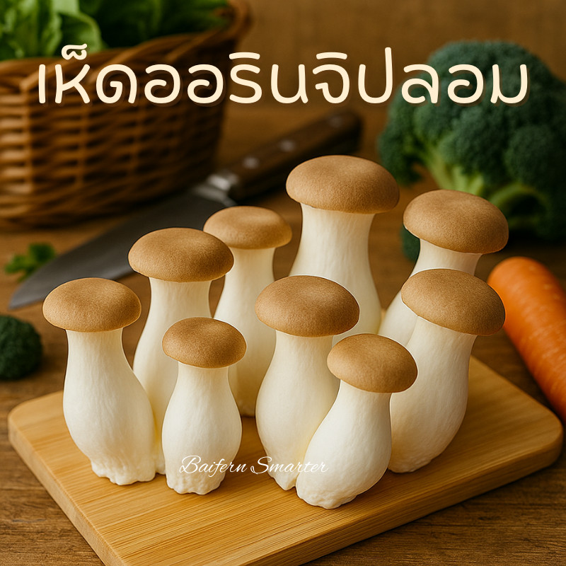 เห็ดออรินจิ เห็ดปลอม เห็ดหลินปิง ตกแต่งคาเฟ่ พร็อพถ่ายรูป ของแต่งบ้าน ร้านอาหาร สร้างคอนเทนต์ แบบจำลองทางการศึกษา