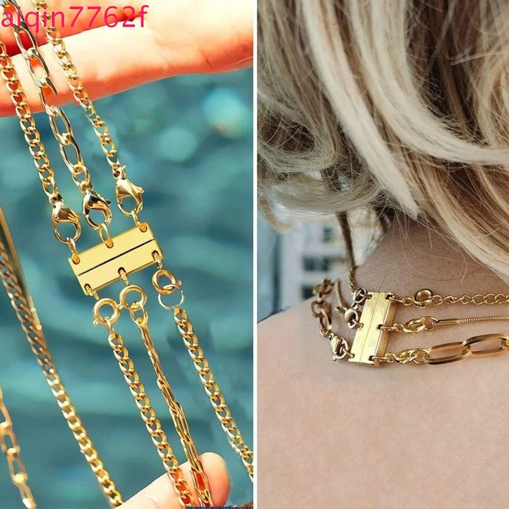 สร้อยคอลายers แม่เหล็กพร้อมคลิป และสามารถ DIY เชื่อมต่อเองได้ สำหรับเครื่องประดับแฟชัน