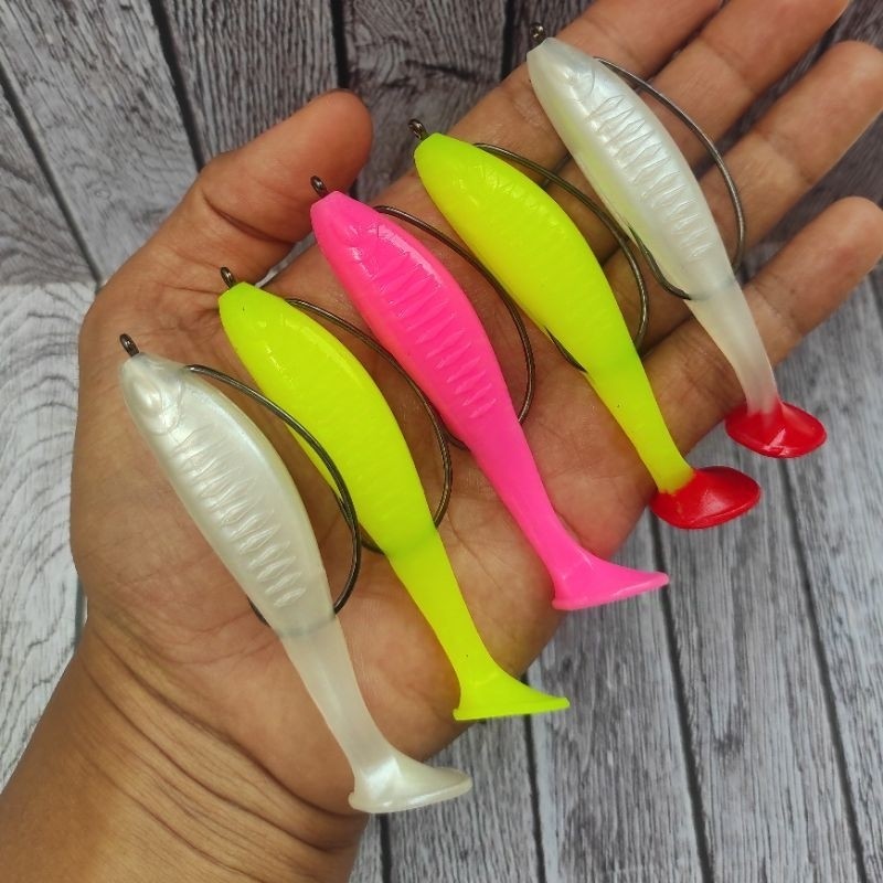 MATA 1 Softlure Paddle pop 10 ซม. และตะขอ