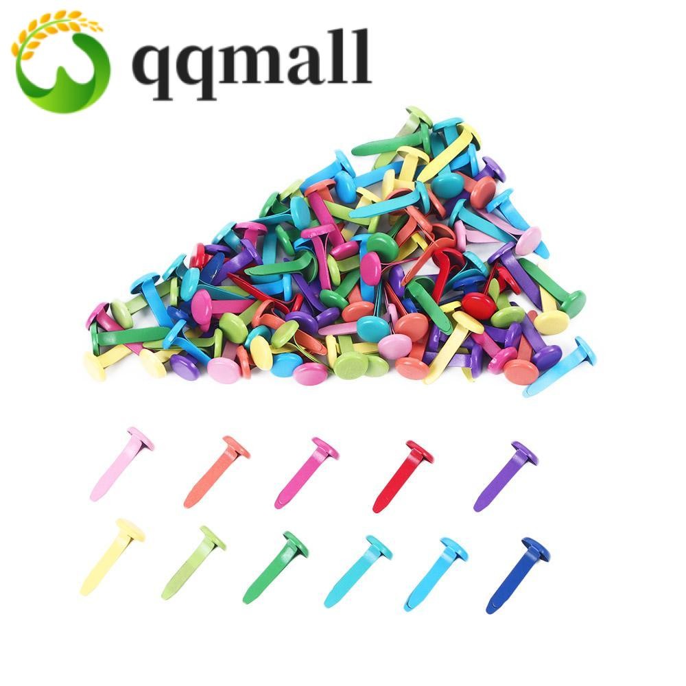 Qqmall ตัวยึดหัวกลม 100 ชิ้น สําหรับสมุดภาพ