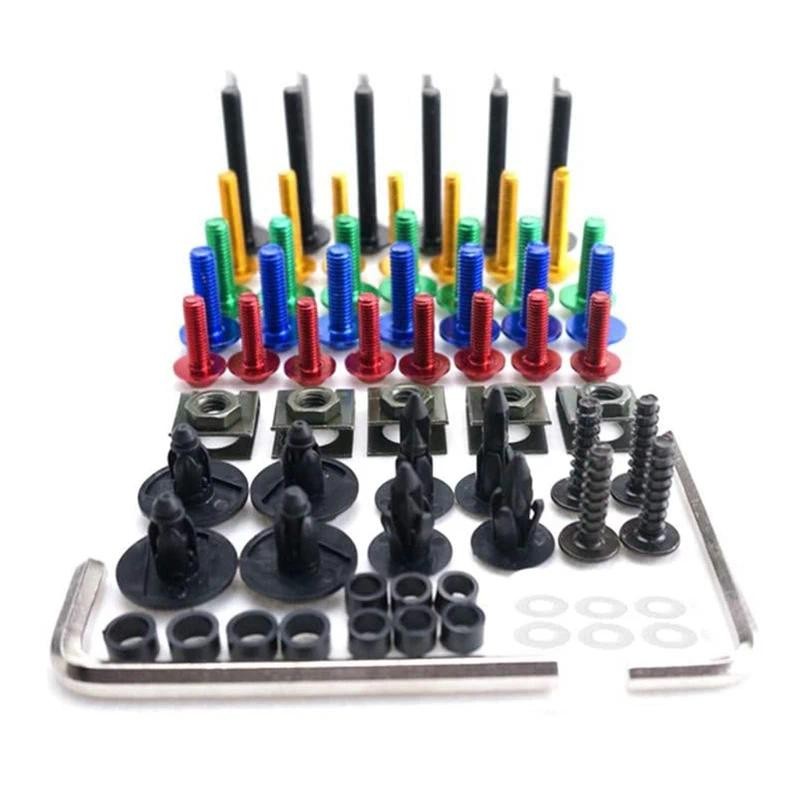 A72M-195PCS รถจักรยานยนต์ Fairing Bolts สกรูชุดสําหรับ Ducati 1199 1098 899 848 EVO Panigale Corse S