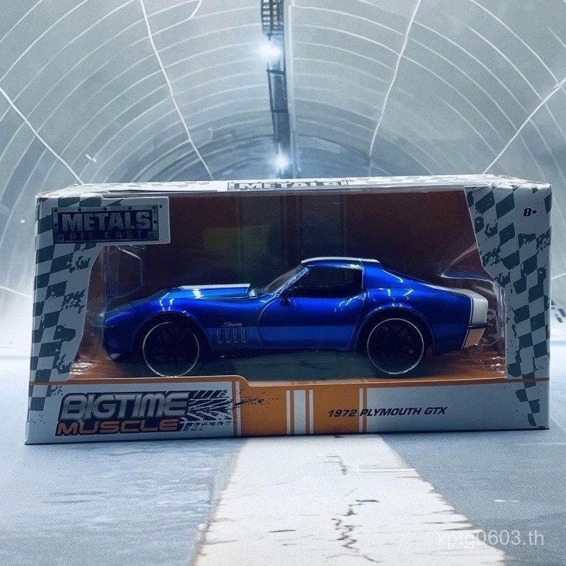 ยี่ห้อใหม่พร้อมสต็อก 1/24 jada jada Chevrolet Corvette Sable ZL-1 จําลองรถเครื่องประดับ 1969 คอลเลกช