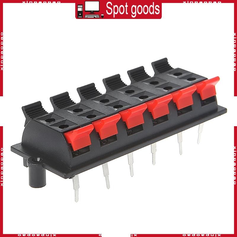 XI 12 Way 2 แถว Push Release Connector Strip บล็อกแผ่นสเตอริโอลําโพง Terminal Strip บล็อก 1Kgf Actua
