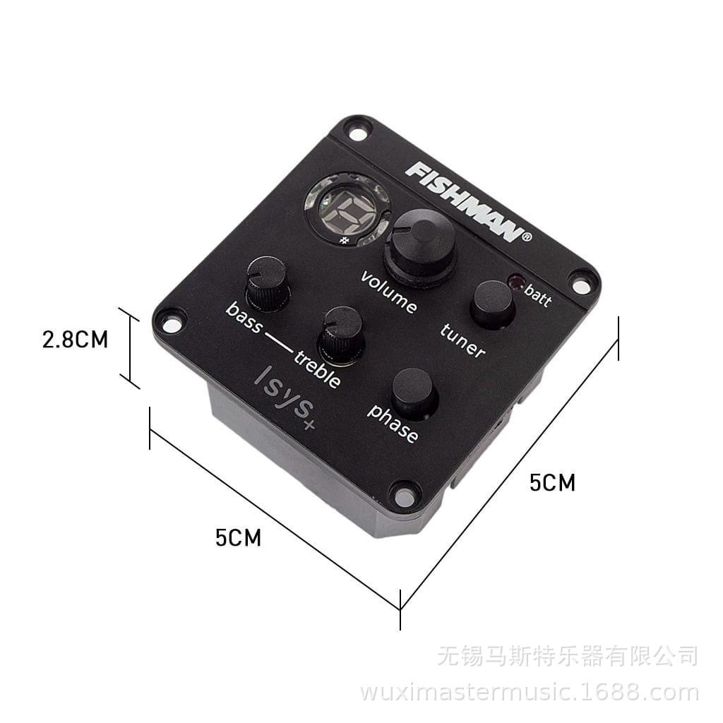 吉他拾音器EQ电箱均衡器301吉他配件民谣拾音器液晶调音器