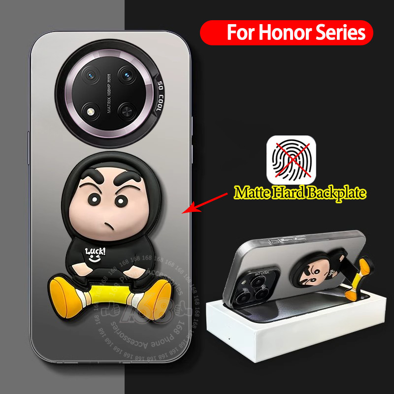 เคส Honor X9C X9D X9B X9A 5G Case เคสน่ารัก Crayon Shin Chan ดินสอสี ชินจังที่วางโทรศัพท์ขาตั้งกันกระแทกขอบซิลิโคนนุ่มด้านแข็งแผ่นหลังเย็นหล่อฝาครอบโทรศัพท์ ราคา ถูกที่สุด ดีลบีเคเค