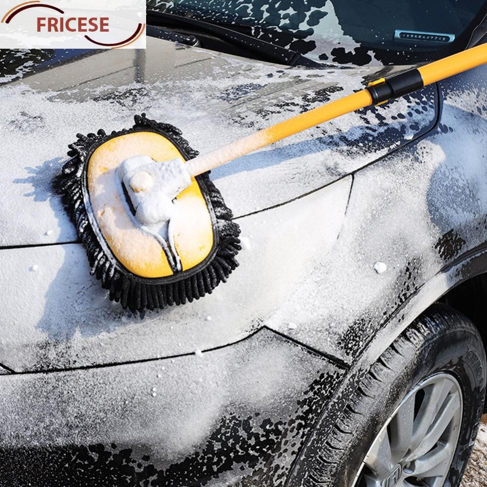 แปรงทําความสะอาดรถยนต์ Telescoping Auto Washing Mop Long Handle Vehicle Care Cleaner Chenille Auto C