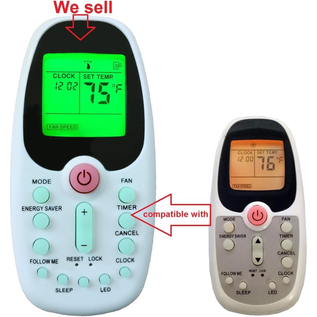 CHOUBEN Replacment สําหรับ Arctic King Midea Comfort-aire Window Air Conditioner รีโมทคอนโทรลรุ่น R0